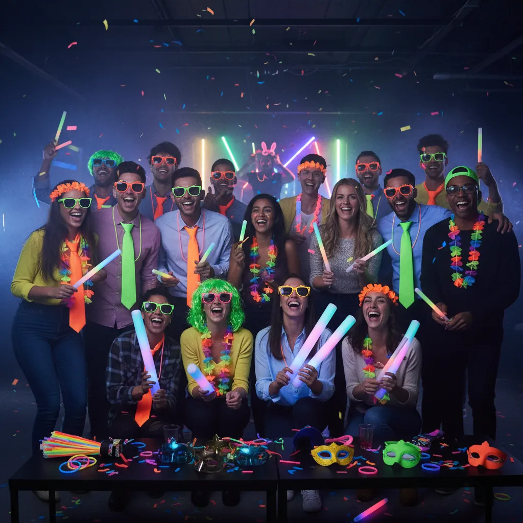 Cotillón Combo Súper Luminoso Flúor 100-120 Personas