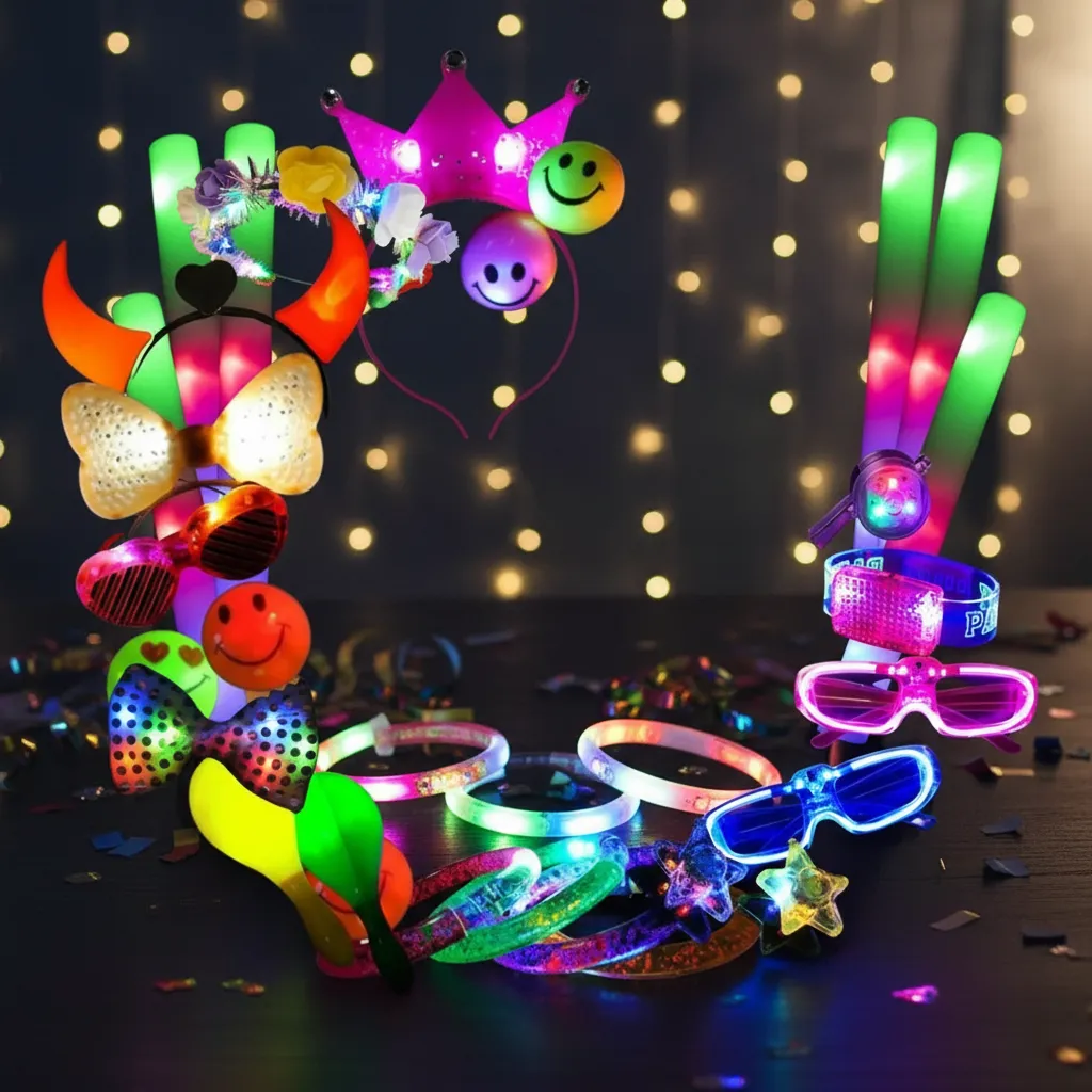 Combo Cotillón Luminoso N1 Para Fiesta 100 Personas
