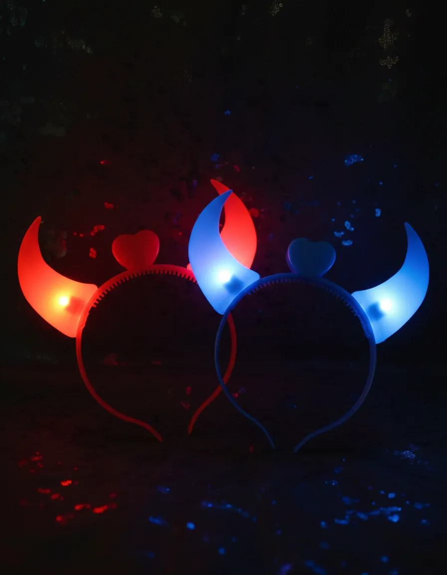 Vincha Diablito Led Luminosa x20