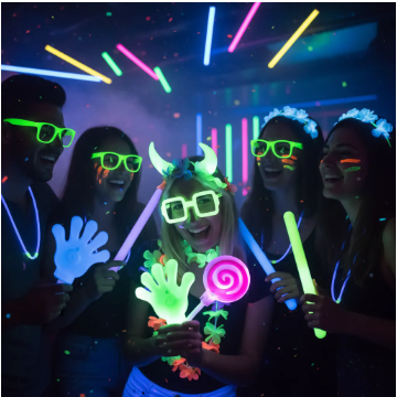 Cotillón Fluo-luminoso Para 50 Personas