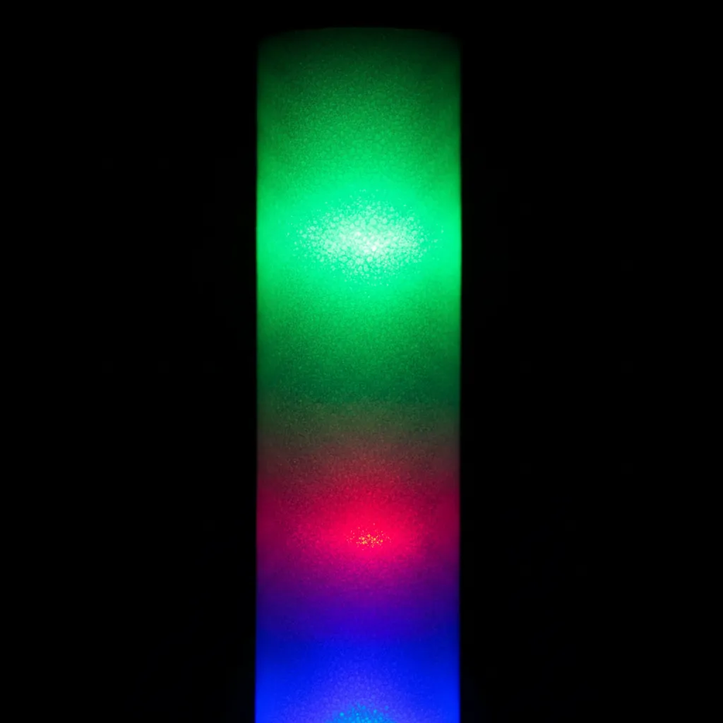 Tubos Cotillón De Espuma Con Luces Led x12