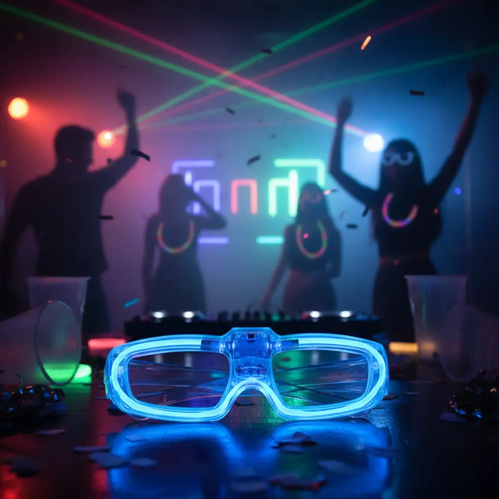 Cotillón Lentes Led x12 Futuristas Surtidos
