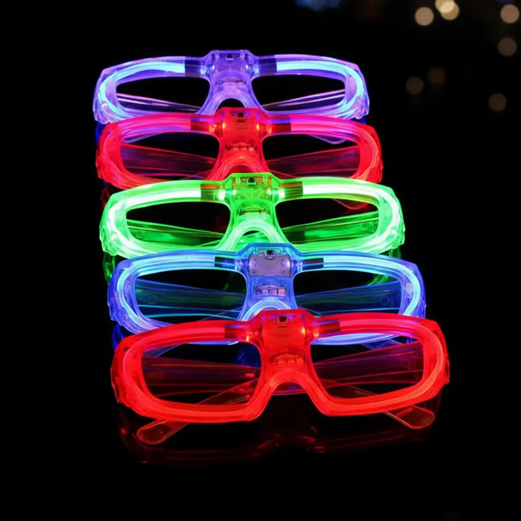 Cotillón Lentes Led x12 Futuristas Surtidos