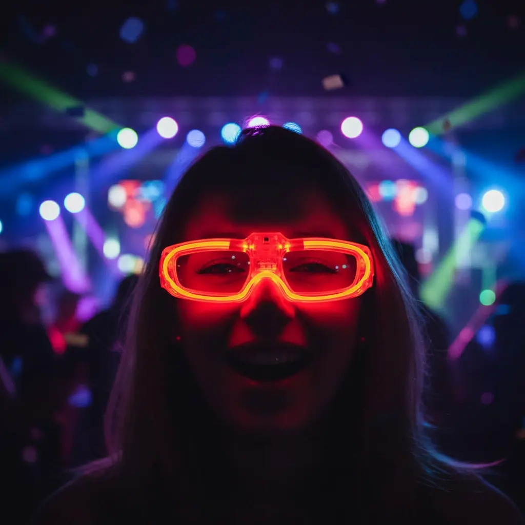 Cotillón Lentes Led x12 Futuristas Surtidos