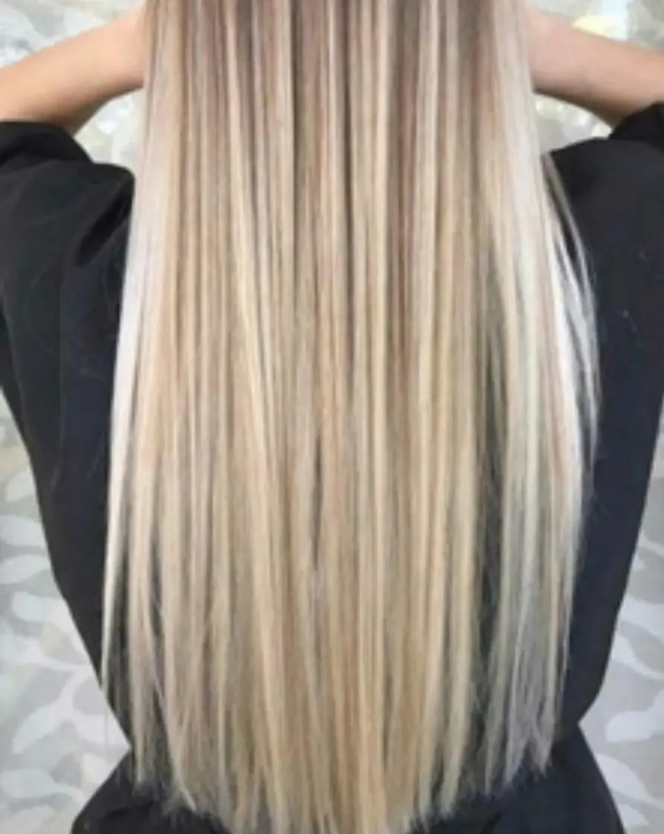 Capa De Pelo Natural 100% Rubia 60cm Cabello Ruso