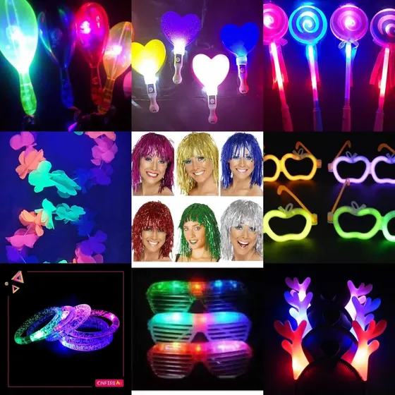 Cotillón Luminoso Fluo Pack 150 Personas