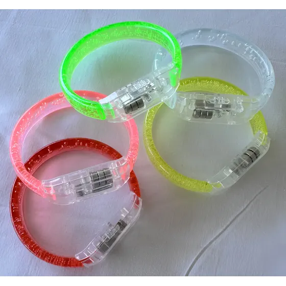 Pulseras De Acrílico Led Luminosas