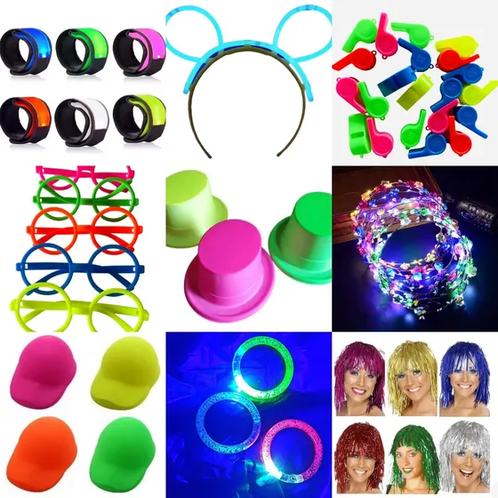 Cotillón Combo Fiesta Fluo Led 155 Artículos