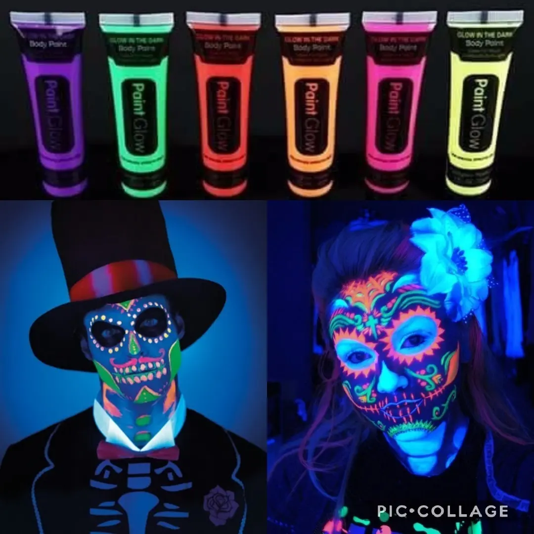 Cotillón Fluo Maquillaje Pintura Para La Cara Neon x24