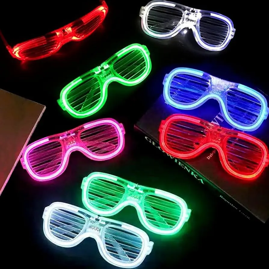 Lentes Con Luces Led x12 Cotillón