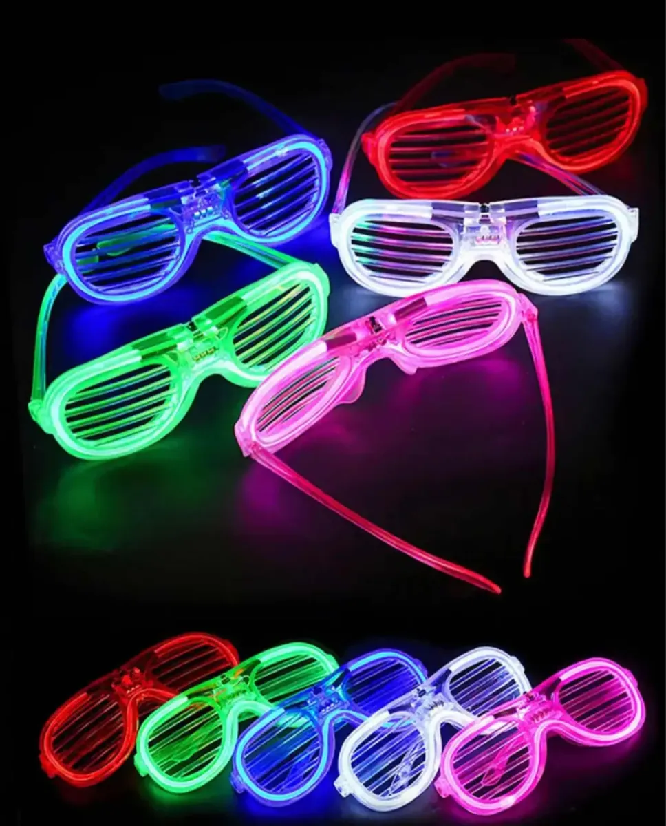 Lentes Con Luces Led x6 Cotillón