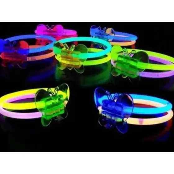 Pulseras Luminosas Mariposa x12