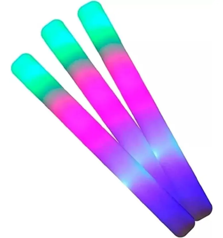 Tubos De Espuma Barras Con Luz Multicolor x10