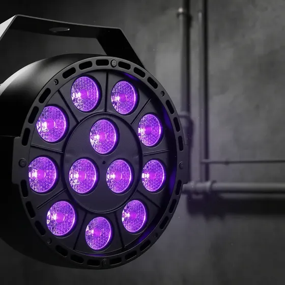 Tacho De Luz Negra 12 Led Fluo Neon Fiestas