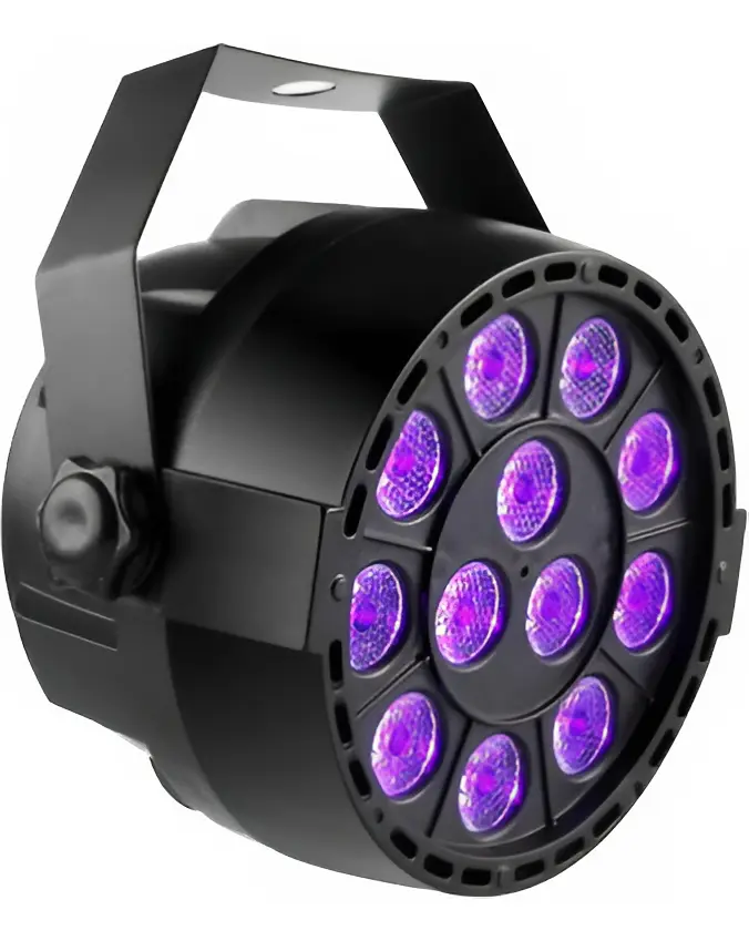 Tacho De Luz Negra 12 Led Fluo Neon Fiestas