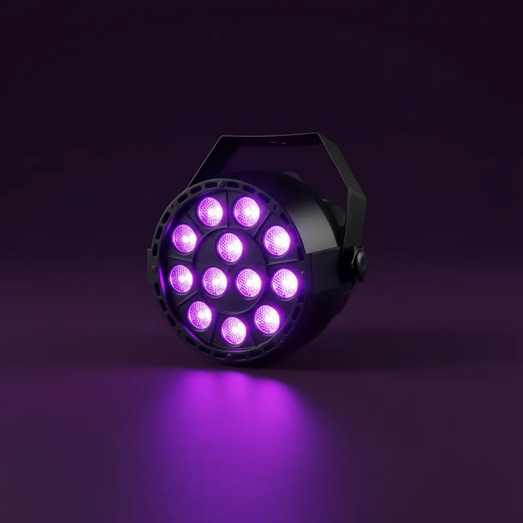 Tacho De Luz Negra 12 Led Fluo Neon Fiestas
