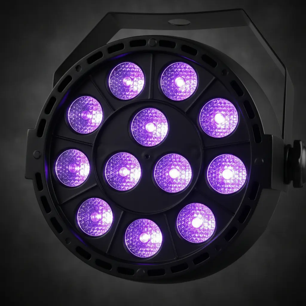Tacho De Luz Negra 12 Led Fluo Neon Fiestas